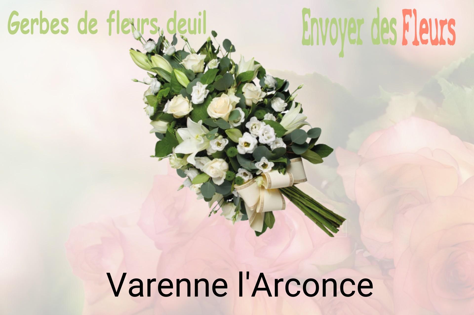 Gerbe de fleurs de deuil livrée à Varenne-l'Arconce